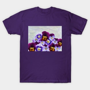 Purple Violet Flowers T-Shirt